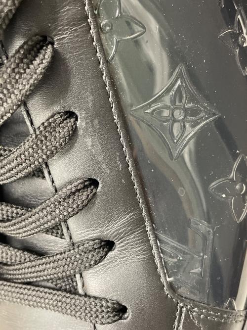 LOUIS VUITTON（ルイ ヴィトン）LOUIS VUITTON (ルイ ヴィトン) ローカットレザースニーカー ブラック サイズ:SIZE 10の古着・服飾アイテム