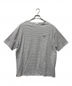 PRADAプラダ）の古着「ボーダーTシャツ」｜ホワイト×ネイビー
