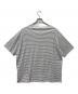 PRADA (プラダ) ボーダーTシャツ ホワイト×ネイビー サイズ:Ｌ：17000円