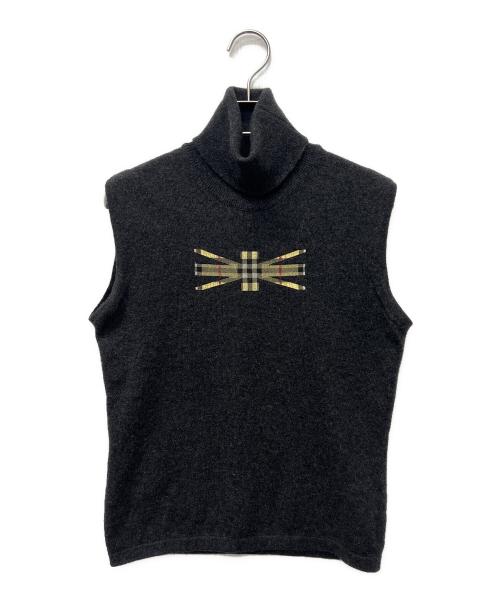 BURBERRY LONDON（バーバリーロンドン）BURBERRY LONDON (バーバリーロンドン) ノースリーブニット グレー サイズ:Mの古着・服飾アイテム