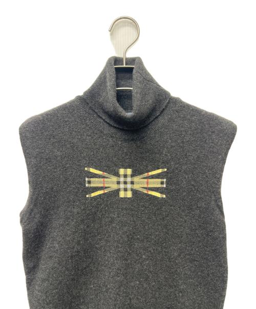 BURBERRY LONDON（バーバリーロンドン）BURBERRY LONDON (バーバリーロンドン) ノースリーブニット グレー サイズ:Mの古着・服飾アイテム