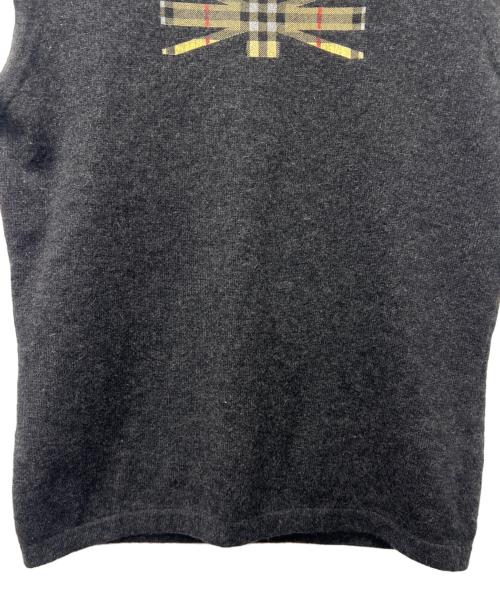 BURBERRY LONDON（バーバリーロンドン）BURBERRY LONDON (バーバリーロンドン) ノースリーブニット グレー サイズ:Mの古着・服飾アイテム