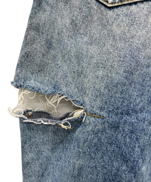 Maison Margiela（メゾンマルジェラ）Maison Margiela (メゾンマルジェラ) スラッシュディテール デニム ブルー サイズ:３８の古着・服飾アイテム