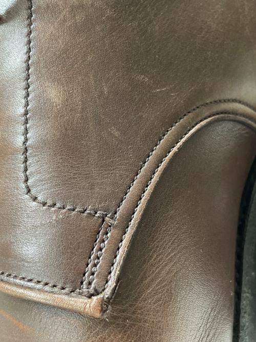 Crockett & Jones（クロケット＆ジョーンズ）Crockett & Jones (クロケット＆ジョーンズ) Uチップシューズ ブラウン サイズ:3 1/8の古着・服飾アイテム