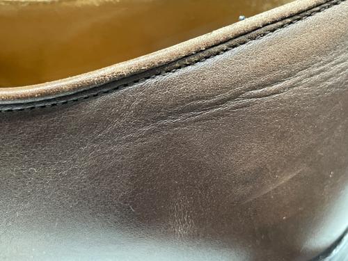 Crockett & Jones（クロケット＆ジョーンズ）Crockett & Jones (クロケット＆ジョーンズ) Uチップシューズ ブラウン サイズ:3 1/8の古着・服飾アイテム
