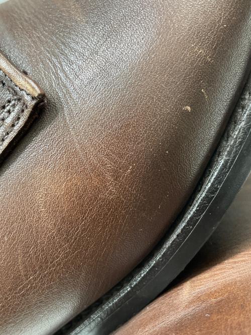 Crockett & Jones（クロケット＆ジョーンズ）Crockett & Jones (クロケット＆ジョーンズ) Uチップシューズ ブラウン サイズ:3 1/8の古着・服飾アイテム