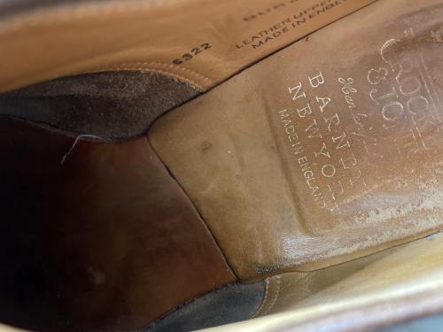 Crockett & Jones（クロケット＆ジョーンズ）Crockett & Jones (クロケット＆ジョーンズ) Uチップシューズ ブラウン サイズ:3 1/8の古着・服飾アイテム