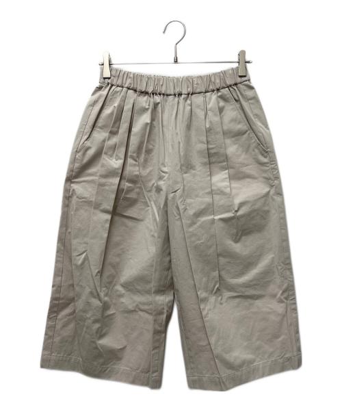 KAGURE（カグレ）KAGURE (カグレ) ハイカウントコットンハーフパンツ ベージュ サイズ:Ｌの古着・服飾アイテム