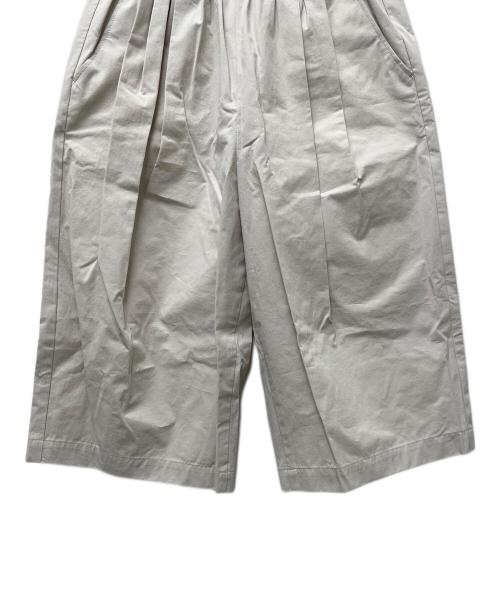 KAGURE（カグレ）KAGURE (カグレ) ハイカウントコットンハーフパンツ ベージュ サイズ:Ｌの古着・服飾アイテム