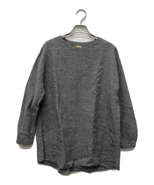 ARTS&SCIENCE（アーツアンドサイエンス）ARTS&SCIENCE (アーツアンドサイエンス) プルオーバーリネンブラウス グレー サイズ:1の古着・服飾アイテム
