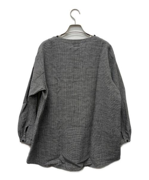 ARTS&SCIENCE（アーツアンドサイエンス）ARTS&SCIENCE (アーツアンドサイエンス) プルオーバーリネンブラウス グレー サイズ:1の古着・服飾アイテム
