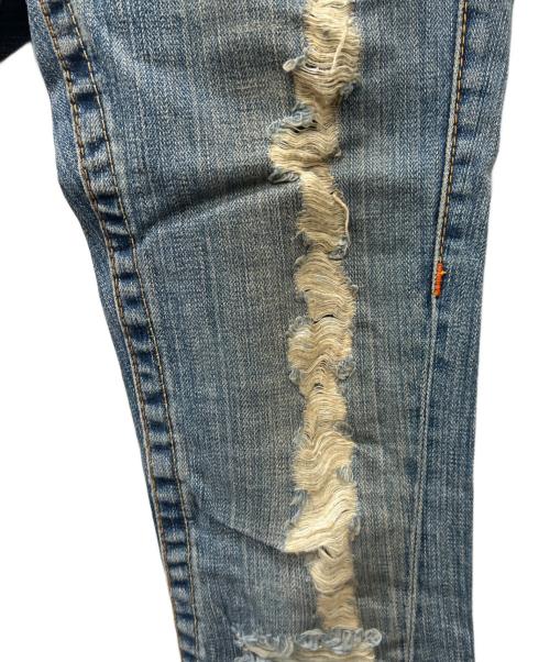 TRUE RELIGION（トゥルー レリジョン）TRUE RELIGION (トゥルー レリジョン) ダメージフレアデニム インディゴ サイズ:23の古着・服飾アイテム
