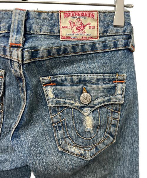 TRUE RELIGION（トゥルー レリジョン）TRUE RELIGION (トゥルー レリジョン) ダメージフレアデニム インディゴ サイズ:23の古着・服飾アイテム