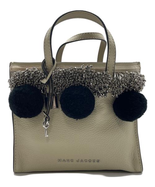 MARC JACOBS（マークジェイコブス）MARC JACOBS (マークジェイコブス) ビーズ＆ポム ショルダーバッグ ベージュの古着・服飾アイテム