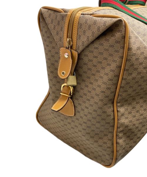 OLD GUCCI（グッチ）OLD GUCCI (グッチ) マイクロGG ボストンバッグ ベージュの古着・服飾アイテム