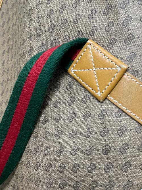 OLD GUCCI（グッチ）OLD GUCCI (グッチ) マイクロGG ボストンバッグ ベージュの古着・服飾アイテム