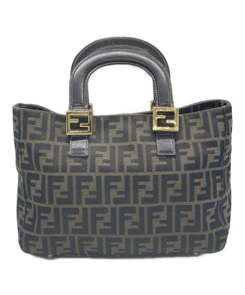 FENDI（フェンディ）FENDI (フェンディ) ズッカハンドバッグ ベージュの古着・服飾アイテム