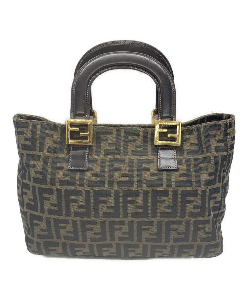 FENDI（フェンディ）FENDI (フェンディ) ズッカハンドバッグ ベージュの古着・服飾アイテム
