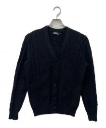 Hysteric Glamour（ヒステリックグラマー）の古着「スパイダーケーブルカーディガン」｜ブラック