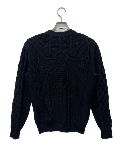 Hysteric Glamour（ヒステリックグラマー）Hysteric Glamour (ヒステリックグラマー) スパイダーケーブルカーディガン ブラック サイズ:Mの古着・服飾アイテム