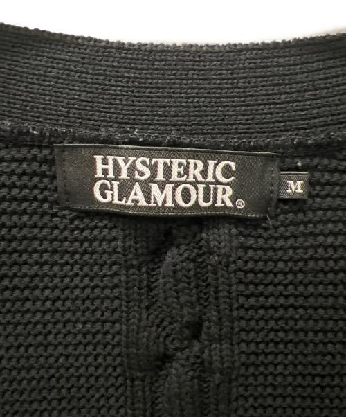 Hysteric Glamour（ヒステリックグラマー）Hysteric Glamour (ヒステリックグラマー) スパイダーケーブルカーディガン ブラック サイズ:Mの古着・服飾アイテム