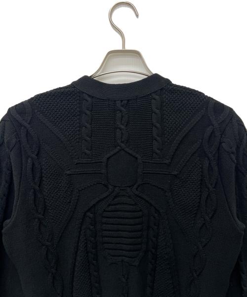 Hysteric Glamour（ヒステリックグラマー）Hysteric Glamour (ヒステリックグラマー) スパイダーケーブルカーディガン ブラック サイズ:Mの古着・服飾アイテム