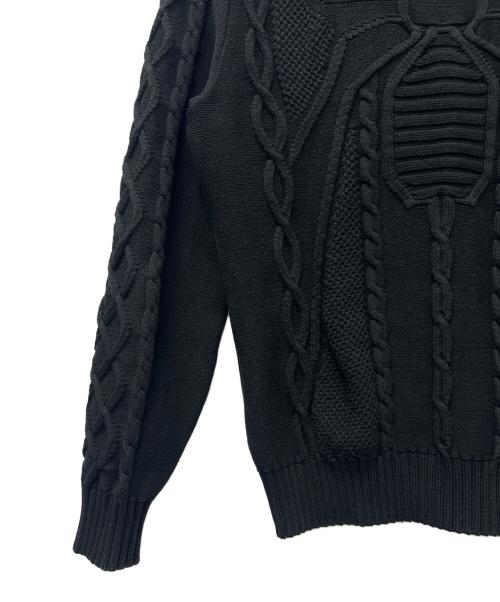 Hysteric Glamour（ヒステリックグラマー）Hysteric Glamour (ヒステリックグラマー) スパイダーケーブルカーディガン ブラック サイズ:Mの古着・服飾アイテム