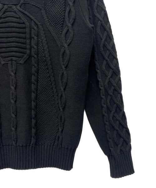 Hysteric Glamour（ヒステリックグラマー）Hysteric Glamour (ヒステリックグラマー) スパイダーケーブルカーディガン ブラック サイズ:Mの古着・服飾アイテム