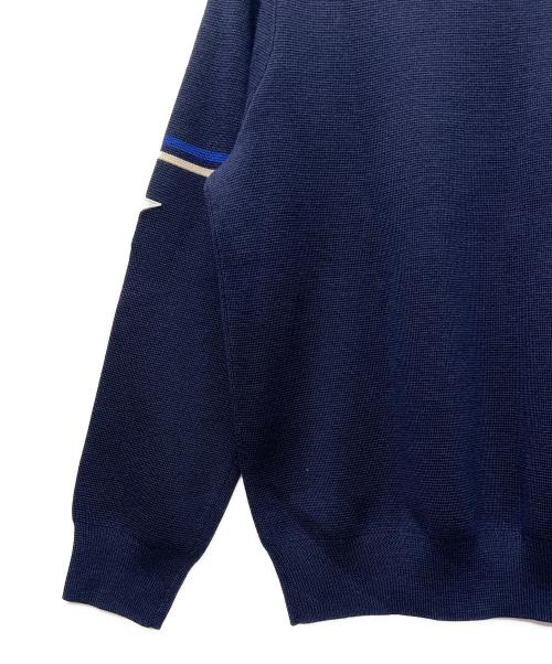 uniform experiment（ユニフォームエクスペリメント）uniform experiment (ユニフォームエクスペリメント) SLEEVE STAR CLASSIC CREW NECK KNIT ネイビー サイズ:ーの古着・服飾アイテム