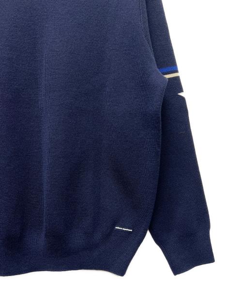 uniform experiment（ユニフォームエクスペリメント）uniform experiment (ユニフォームエクスペリメント) SLEEVE STAR CLASSIC CREW NECK KNIT ネイビー サイズ:ーの古着・服飾アイテム