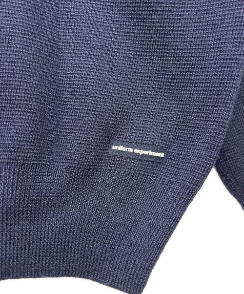 uniform experiment（ユニフォームエクスペリメント）uniform experiment (ユニフォームエクスペリメント) SLEEVE STAR CLASSIC CREW NECK KNIT ネイビー サイズ:ーの古着・服飾アイテム