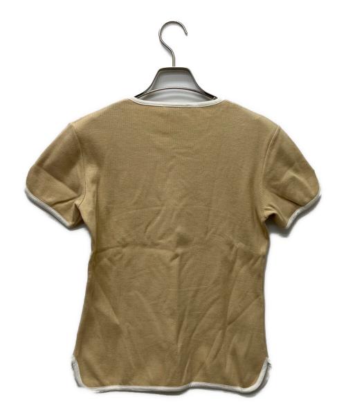 LOEWE（ロエベ）LOEWE (ロエベ) パイピングカットソー ベージュ サイズ:Mの古着・服飾アイテム