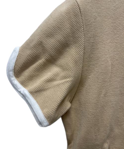 LOEWE（ロエベ）LOEWE (ロエベ) パイピングカットソー ベージュ サイズ:Mの古着・服飾アイテム