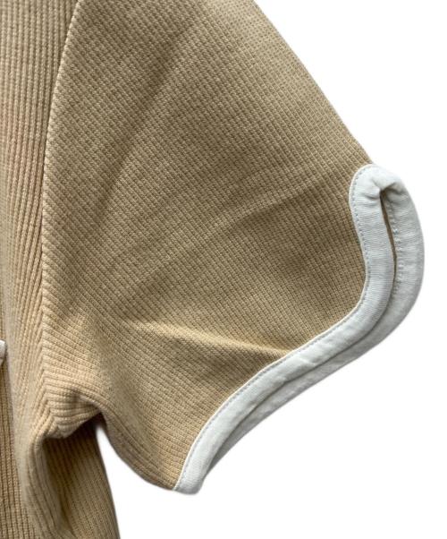 LOEWE（ロエベ）LOEWE (ロエベ) パイピングカットソー ベージュ サイズ:Mの古着・服飾アイテム