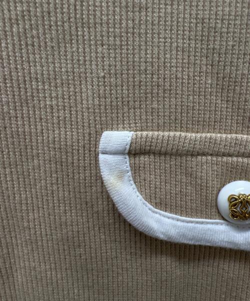 LOEWE（ロエベ）LOEWE (ロエベ) パイピングカットソー ベージュ サイズ:Mの古着・服飾アイテム