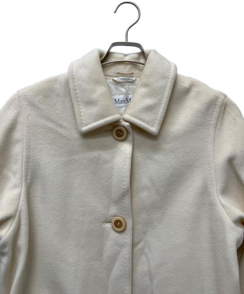 MaxMara（マックスマーラ）MaxMara (マックスマーラ) カシミヤ混コート アイボリー サイズ:42の古着・服飾アイテム