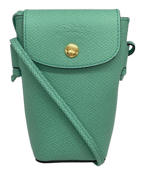 LONGCHAMP（ロンシャン）LONGCHAMP (ロンシャン) フォンポーチ 黄緑の古着・服飾アイテム