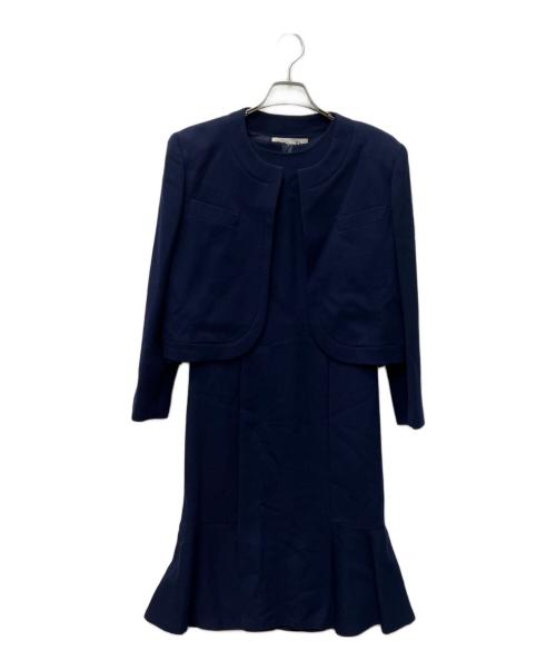 Christian Dior（クリスチャン ディオール）Christian Dior (クリスチャン ディオール) ワンピーススーツ ネイビー サイズ:９の古着・服飾アイテム
