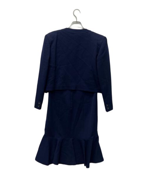 Christian Dior（クリスチャン ディオール）Christian Dior (クリスチャン ディオール) ワンピーススーツ ネイビー サイズ:９の古着・服飾アイテム