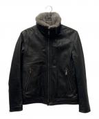 BURBERRY BLACK LABELバーバリーブラックレーベル）の古着「ラムレザージャケット」｜ブラック