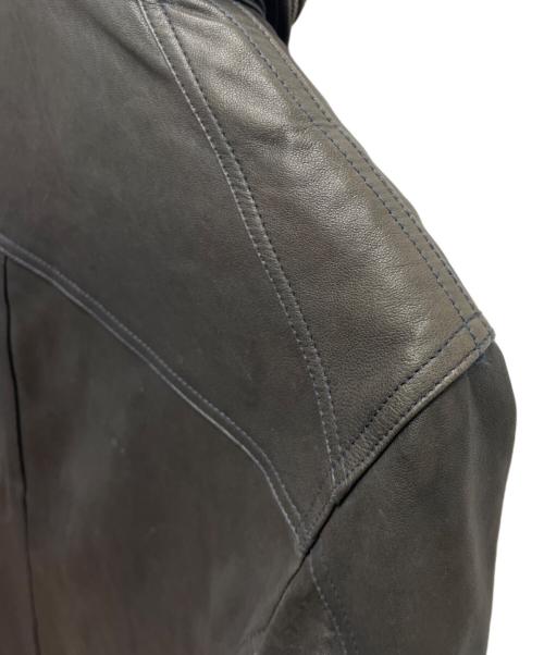 BURBERRY BLACK LABEL（バーバリーブラックレーベル）BURBERRY BLACK LABEL (バーバリーブラックレーベル) ラムレザージャケット ブラック サイズ:Ｌの古着・服飾アイテム
