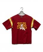 Hysteric Glamourヒステリックグラマー）の古着「HYS STARS Tシャツ」｜レッド