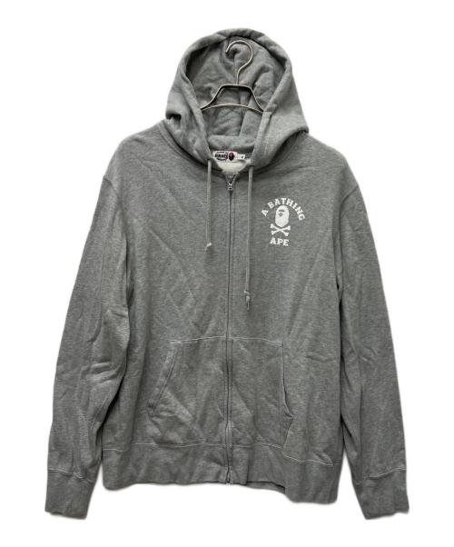 A BATHING APE PIRATE STORE（アベイシングエイプ パイレーツストア）A BATHING APE PIRATE STORE (アベイシングエイプ パイレーツストア) ジップパーカー グレー サイズ:ＸＬの古着・服飾アイテム