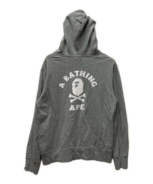 A BATHING APE PIRATE STORE（アベイシングエイプ パイレーツストア）A BATHING APE PIRATE STORE (アベイシングエイプ パイレーツストア) ジップパーカー グレー サイズ:ＸＬの古着・服飾アイテム
