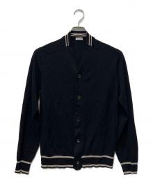 Cruciani（クルチアーニ）の古着「カーディガン」｜ブラック×ベージュ