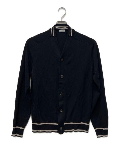 Cruciani（クルチアーニ）Cruciani (クルチアーニ) カーディガン ブラック×ベージュ サイズ:４８の古着・服飾アイテム