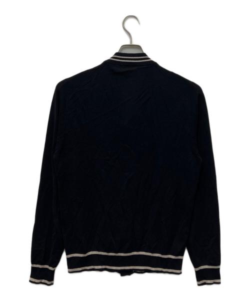 Cruciani（クルチアーニ）Cruciani (クルチアーニ) カーディガン ブラック×ベージュ サイズ:４８の古着・服飾アイテム