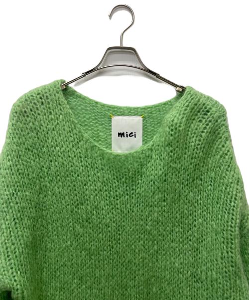 mici（ミチ）mici (ミチ) モヘヤ混ニット グリーン サイズ:FREEの古着・服飾アイテム