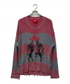 Vivienne Westwood RED LABELヴィヴィアンウエストウッドレッドレーベル）の古着「ボーダーニット」｜レッド