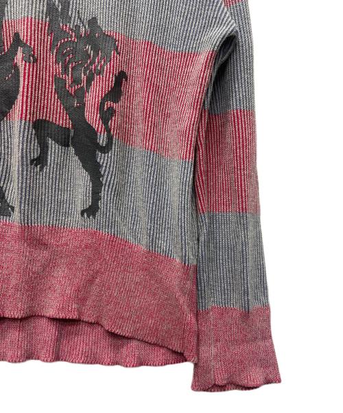 Vivienne Westwood RED LABEL（ヴィヴィアンウエストウッドレッドレーベル）Vivienne Westwood RED LABEL (ヴィヴィアンウエストウッドレッドレーベル) ボーダーニット レッド サイズ:００の古着・服飾アイテム